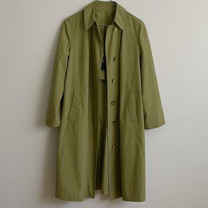 Green London Fog Trench Coat